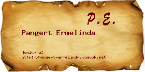 Pangert Ermelinda névjegykártya